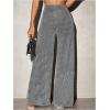 imageMakeMeChic Womens Sequin Glitter Wide Leg Palazzo Pants Party Long TrousersSilver