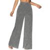 imageMakeMeChic Womens Sequin Glitter Wide Leg Palazzo Pants Party Long TrousersSilver