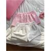 imageMakeMeChic Womens 2 Pack Linen Shorts Summer Beach Pajama Boxer ShortsBow Pink White