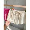 imageMakeMeChic Womens 2 Pack Linen Shorts Summer Beach Pajama Boxer ShortsPink Apricot