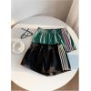 imageMakeMeChic Womens 2 Pack Linen Shorts Summer Beach Pajama Boxer ShortsStriped Green Black