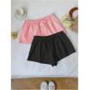 imageMakeMeChic Womens 2 Pack Linen Shorts Summer Beach Pajama Boxer ShortsStriped Pink Black
