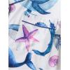 imageMakeMeChic Womens 2 Piece Pajama Set Graphic Short Sleeve Button Down Shirt and Shorts Set SleepwearBlue Whale Patterned