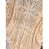 imageMakeMeChic Womens Plus Size Crochet Tops Floral Dolman Sleeve Summer Spring TopPlus Beige