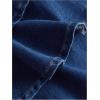 imageMakeMeChic Womens Ruched Bandeau Denim Mini Dress Bow Knot Ruffle Tiered DressesDark Wash