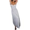 imageMakeMeChic Womens Polka Dots Halter Dress Tie Backless Summer Maxi DressesWhite