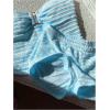 imageMakeMeChic Womens 2 Piece Outfits Striped Halter Tops Mini Shorts Summer Matching SetBlue