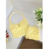 imageMakeMeChic Womens 2 Piece Outfits Striped Halter Tops Mini Shorts Summer Matching SetYellow