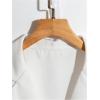imageMakeMeChic Womens 2 Piece Work Blazer Outfit Sleeveless Button Suit Vest and Shorts Matching SetWhite