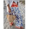 imageMakeMeChic Womens Boho Fish Print Wide Leg Pants Elastic Waist Loose Fit Trousers with PocketsMulticolor