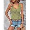 imageMakeMeChic Womens Crochet Tank Top Tie Dye Hollow Out Sleeveless Summer Shirt Going Out TopsGreen