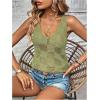 imageMakeMeChic Womens Crochet Tank Top Tie Dye Hollow Out Sleeveless Summer Shirt Going Out TopsGreen