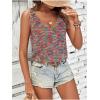 imageMakeMeChic Womens Crochet Tank Top Tie Dye Hollow Out Sleeveless Summer Shirt Going Out TopsMulticolor