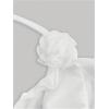 imageMakeMeChic Womens Floral Halter Top Tie Front Y2K Backless Ruffle Trim Fringe CamisoleWhite