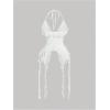 imageMakeMeChic Womens Floral Halter Top Tie Front Y2K Backless Ruffle Trim Fringe CamisoleWhite