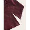 imageMakeMeChic Womens Leather Tops Strapless Concert Bandeau Crop Tube Tops Ruched Split Club ShirtBurgundy