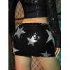 imageMakeMeChic Womens Sequin Skirt Sparkly Night Out Bodycon Glitter Micro Mini Skirt with ShortsBlack