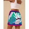 imageMakeMeChic Womens Wrap Skirt Skort Summer Linen Skirt Vacation Boho Mini Short SkirtsMulticolor B