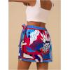 imageMakeMeChic Womens Wrap Skirt Skort Summer Linen Skirt Vacation Boho Mini Short SkirtsMulticolor C