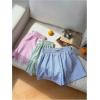imageMakeMeChic Womens 3 Pack Linen Shorts Summer Lounge Sleep Pajama Boxer ShortsStriped Multi
