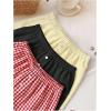 imageMakeMeChic Womens 3 Pack Linen Shorts Summer Lounge Sleep Pajama Boxer ShortsYellow Black Red