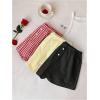imageMakeMeChic Womens 3 Pack Linen Shorts Summer Lounge Sleep Pajama Boxer ShortsYellow Black Red