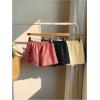 imageMakeMeChic Womens 3 Pack Linen Shorts Summer Lounge Sleep Pajama Boxer ShortsYellow Black Red