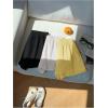 imageMakeMeChic Womens 3 Pack Linen Shorts Summer Lounge Sleep Pajama Boxer ShortsYellow Black White