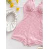imageMakeMeChic Womens Halter Short Rompers Summer One Piece Jumpsuits Backless ShapewearPink