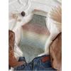 imageMakeMeChic Womens Sleeveless Turtleneck Sweater Top Crop Backless Mock Neck TopsMulticolor