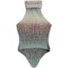 imageMakeMeChic Womens Sleeveless Turtleneck Sweater Top Crop Backless Mock Neck TopsMulticolor