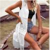 imageMakeMeChic Womens Fringe Vest Sleeveless Crochet Open Front Vintage Jacket CardiganWhite a