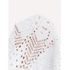 imageMakeMeChic Womens Fringe Vest Sleeveless Crochet Open Front Vintage Jacket CardiganWhite a