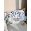 imageMakeMeChic Womens 2 Pack Linen Shorts Summer Beach Pajama Boxer ShortsPolka Dots White