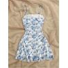 imageMakeMeChic Womens Plus Size Floral Sun Dress Cami Dress Ruched Backless Ruffle Boho Mini DressesMulticolor