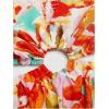 imageMakeMeChic Womens Plus Size Floral Tie Shoulder Cami Dress Cut Out Shirred Flowy Maxi Dresses SundressOrange