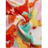 imageMakeMeChic Womens Plus Size Floral Tie Shoulder Cami Dress Cut Out Shirred Flowy Maxi Dresses SundressOrange
