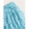 imageMakeMeChic Womens Plus Size Ruffle Shorts Floral Layered Lace Lolita Elastic Waist Pumpkin ShortBlue