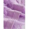 imageMakeMeChic Womens Plus Size Ruffle Shorts Floral Layered Lace Lolita Elastic Waist Pumpkin ShortPurple