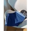 imageMakeMeChic Womens Striped Wide Leg Workout Shorts Casual Lounge Running ShortsBlue