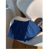 imageMakeMeChic Womens Striped Wide Leg Workout Shorts Casual Lounge Running ShortsBlue