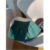 imageMakeMeChic Womens Striped Wide Leg Workout Shorts Casual Lounge Running ShortsGreen