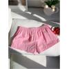 imageMakeMeChic Womens Striped Wide Leg Workout Shorts Casual Lounge Running ShortsPink