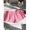 imageMakeMeChic Womens Striped Wide Leg Workout Shorts Casual Lounge Running ShortsPink