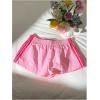 imageMakeMeChic Womens Striped Wide Leg Workout Shorts Casual Lounge Running ShortsPink