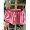 imageMakeMeChic Womens Striped Wide Leg Workout Shorts Casual Lounge Running ShortsPink B