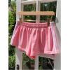 imageMakeMeChic Womens Striped Wide Leg Workout Shorts Casual Lounge Running ShortsPink B