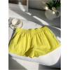 imageMakeMeChic Womens Striped Wide Leg Workout Shorts Casual Lounge Running ShortsYellow