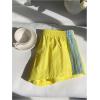 imageMakeMeChic Womens Striped Wide Leg Workout Shorts Casual Lounge Running ShortsYellow