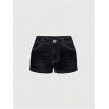 imageMakeMeChic Womens Y2K Summer Star Print Drop Low Rise Denim Shorts JeansGrey